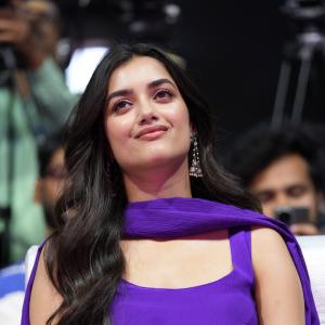 Bhagyashri Borse Looks Graceful in a Striking Purple Ensemble