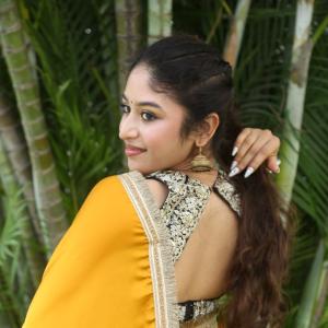 Aria Menon Charms in a Bright Yellow Ethnic Ensemble