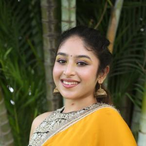 Aria Menon Charms in a Bright Yellow Ethnic Ensemble
