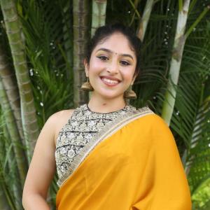 Aria Menon Charms in a Bright Yellow Ethnic Ensemble