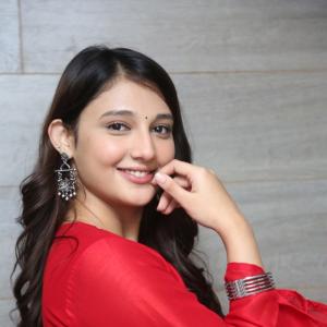 Rithika Nayak Flaunts a Graceful Red Ethnic Look
