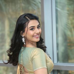 Nayansarika Shines in Elegant Sage Green Saree Look