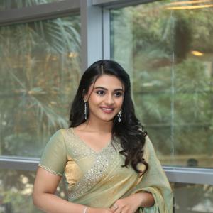 Nayansarika Shines in Elegant Sage Green Saree Look