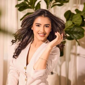 Malvika Sharma Shines in a Sophisticated Cream Suit