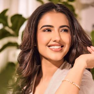 Malvika Sharma Shines in a Sophisticated Cream Suit