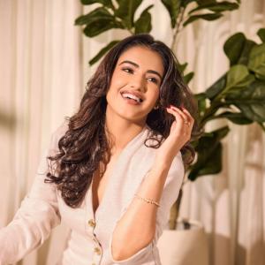 Malvika Sharma Shines in a Sophisticated Cream Suit