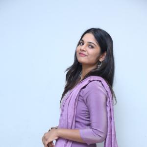 Beautiful Actress RK Dhanusha Stuns in Elegant Purple Traditional Look