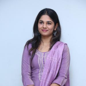 Beautiful Actress RK Dhanusha Stuns in Elegant Purple Traditional Look