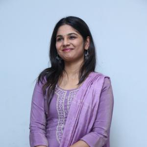 Beautiful Actress RK Dhanusha Stuns in Elegant Purple Traditional Look