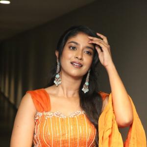 Veda Jalandhar Impresses in a Bright Festive Ensemble