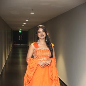Veda Jalandhar Impresses in a Bright Festive Ensemble