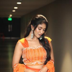 Veda Jalandhar Impresses in a Bright Festive Ensemble