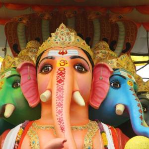 Khairatabad’s 69-Foot Ganesh Idol Welcomes Devotees