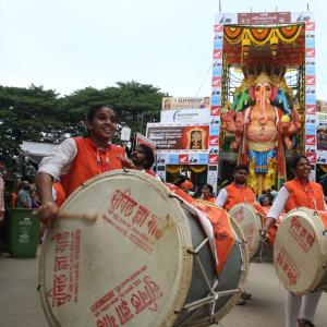 Khairatabad’s 69-Foot Ganesh Idol Welcomes Devotees