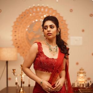 Bandhavi Sridhar Dazzles in Festive Ethnic Style