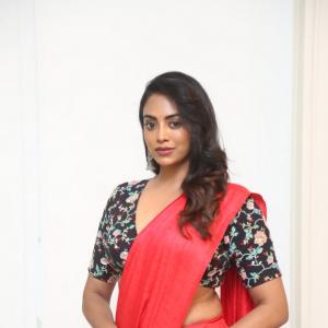 Kamakshi Bhaskarla Looks Radiant in Red