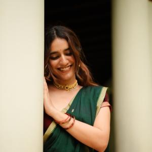 Priya Prakash Varrier Adds Charm To A Classic Saree Look