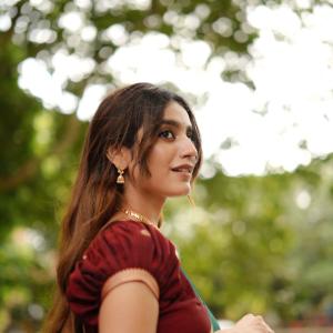 Priya Prakash Varrier Adds Charm To A Classic Saree Look