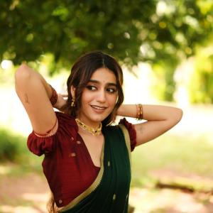 Priya Prakash Varrier Adds Charm To A Classic Saree Look