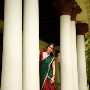Priya Prakash Varrier Adds Charm To A Classic Saree Look