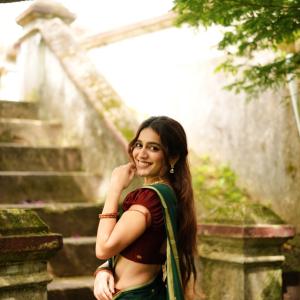 Priya Prakash Varrier Adds Charm To A Classic Saree Look