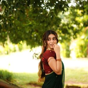 Priya Prakash Varrier Adds Charm To A Classic Saree Look