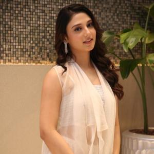 Ritika Nayak Looks Elegant in a White Embellished Outfit