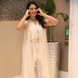 Ritika Nayak Looks Elegant in a White Embellished Outfit