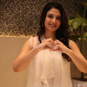 Ritika Nayak Looks Elegant in a White Embellished Outfit