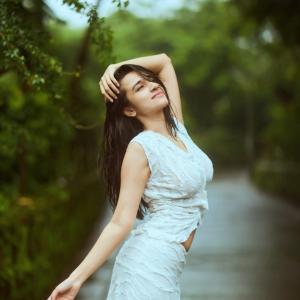 Nuveksha’s Elegant Outdoor Portrait in White