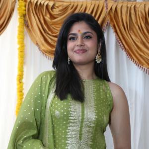 Charming Actress Faria Abdullah in Elegant Green Ethnic Wear