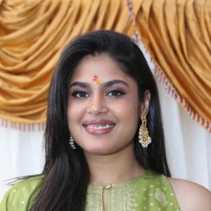 Charming Actress Faria Abdullah in Elegant Green Ethnic Wear