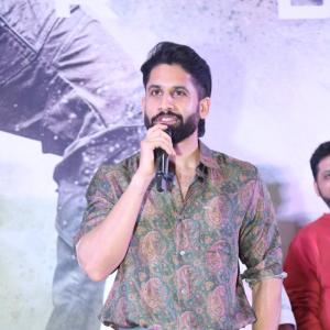 Naga Chaitanya Unveils Vrushakarma Movie Glimpse at Mumbai Event