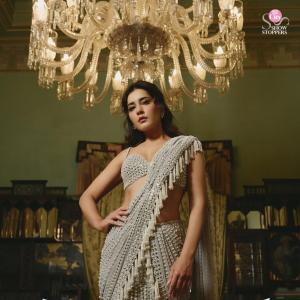 Actress Rashi Khanna in a Luxurious Designer Saree