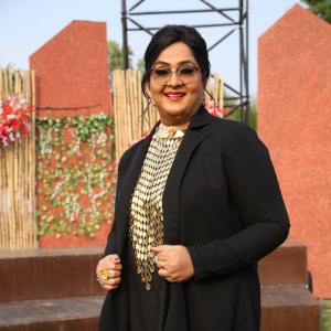 Senior Actress Radha Stuns in a Bold Blazer Look