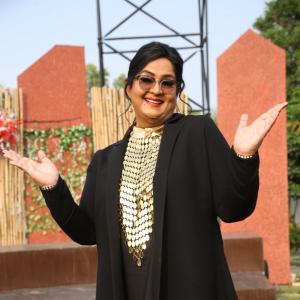 Senior Actress Radha Stuns in a Bold Blazer Look