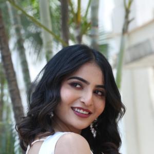 Actress Ananya Nagalla Bright Smile in Elegant Pink Saree