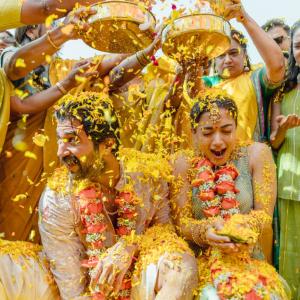 ViRosh Haldi And Holi: Vijay and Rashmika's Joyful Celebrations