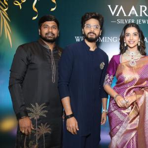 Teja Sajja and Meenakshi Choudhary Join Varahi Silver Jewelry as Ambassadors