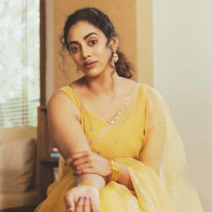 Indian Actress Sai Kamakshi Bhaskarla in Stunning Yellow Saree