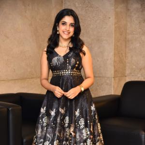 Actress Meenakshi Timeless Elegance in a Beautiful Black Dress