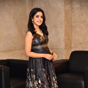 Actress Meenakshi Timeless Elegance in a Beautiful Black Dress