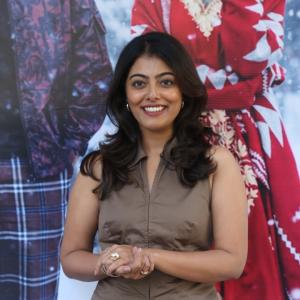 Fashionable Actress Merin Philip Poses with Confidence in Modern Style