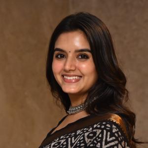 Beautiful Portrait of Actress Priyanshi in Traditional Indian Saree