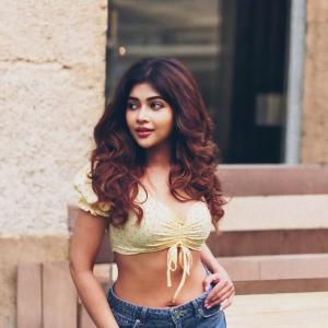Effortless Style of Actress Srijita Ghosh in Yellow Top and Denim Look