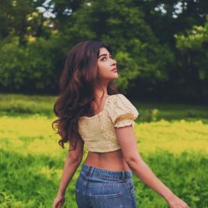 Effortless Style of Actress Srijita Ghosh in Yellow Top and Denim Look