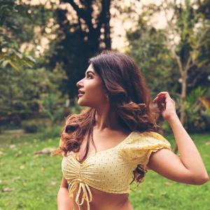 Effortless Style of Actress Srijita Ghosh in Yellow Top and Denim Look