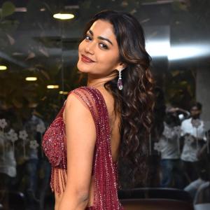 Actress Payal Radhakrishna Stuns In Glamorous Maroon Saree