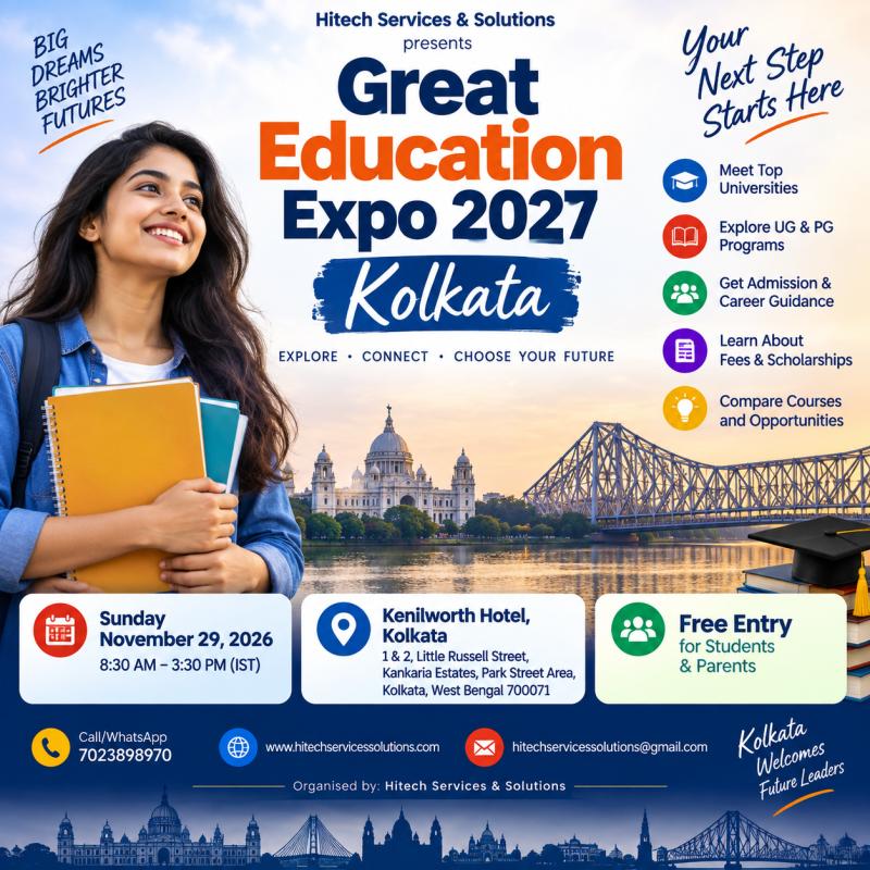 Great Education Expo 2027 Kolkata  Admissions & Courses