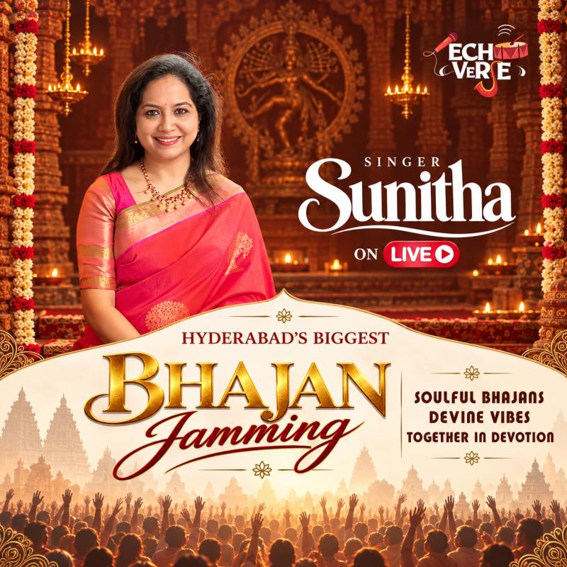 Bhajan Jamming with Sunitha Upadrasta in Hyderabad